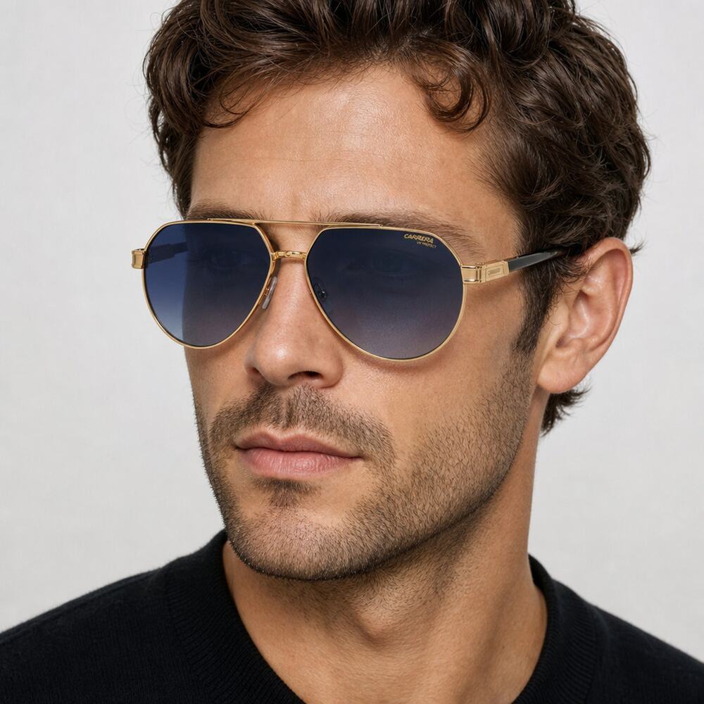 NEW Carrera CARRERA 1067/S 0J5G08 Gold Sunglasses authentic